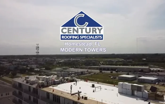 Flat roof installation by Century Roofing Specialists Team