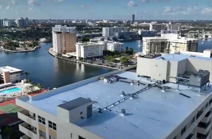 Flat roof installation by Century Roofing Specialists